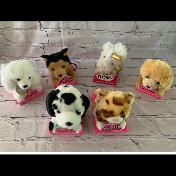 NEW Justice Pet Shop Stuffed Animals Maddie Gigi Teddy Starry Plush - Picture 1 of 9